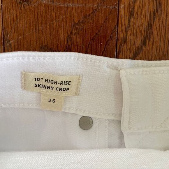 Madewell High Rise Skinny Crop White Jeans 26 NWT - Picture 5 of 5
